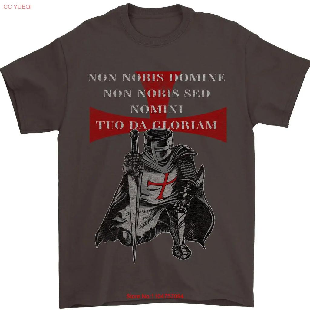Knights Templar Prayer St Georges Day Unisexs T Shirt 100 Cotton Vintage Slightly Casual Stylish Streetwear Stretched