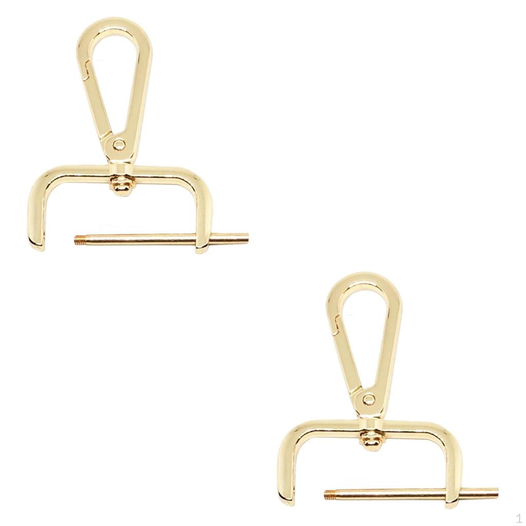 2 Pieces Snap Hook Swivel Clasp Backpack Buckle Detachable Trendy DIY Portable Bag Making Lobster