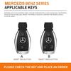 PNR1  Car Smart Remote Key Case Fob Cover Bag For Mercedes Benz A B C S Class AMG GLA CLA GLC W176 W221 W204 W205 Keychain Accessories