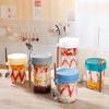 Stable Glass Cups with Lid and Spoon Functional Glass Oats Container With Lid And Spoons Perfect For Portable Meals