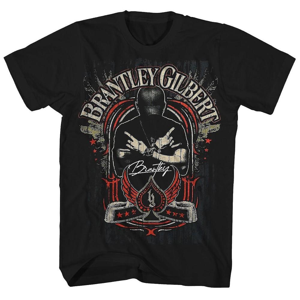SALE Vtg Brantley Gilbert In Concert Tour Cotton Black Unisex Full Size Shirt Unisex T-Shirt