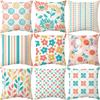 New Geometric Floral Print Pillowcase Car Pillow Daisy Decorative Sofa Cushion
