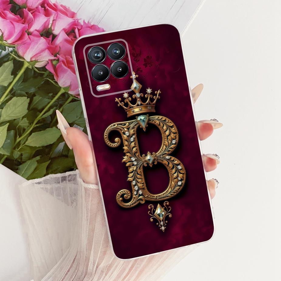 Чехол для Realme 8 Pro Чехол Realme8 4G RMX3085 Милая Корона Буквы Чехол Мягкий Силиконовый Чехол Для Realme 8 5G Realme8 Pro 8i Fundas Coque