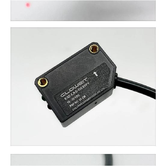 Cloweit Square Laser Sensor 35cm 8m Adjustable NPN PNP Diffuse/Specular Reflection Optical Infrared Photo Proximity Switches E3Z