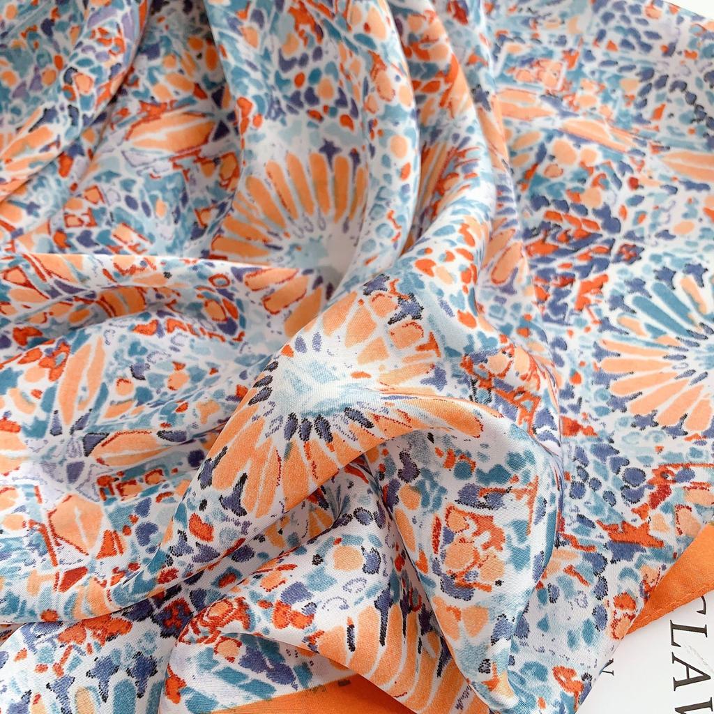 Fashion Handkerchief Neck Scarves Women 70x70cm Small Shawls and Wraps Hijab Scarfs