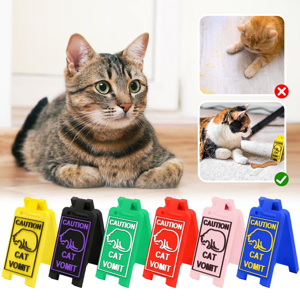 Cat Vomit Sign,Cat Sign Decoration,Cat Decor Funny Gag Gifts,Funny Cat Signs Decor,Best Cat Gifts For Cat Lovers And Cat Decorations