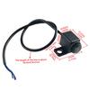 Motorcycle Signal Lights Switches ON-OFF-ON Button Switches Rearview Mirror Multi-Function Switches Left Or Right Universal