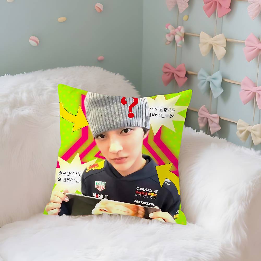 CORTIS KEONHO Case Plush Fabric Soft Pillowcase Double Sided Print Cushion Cover Household Gifts