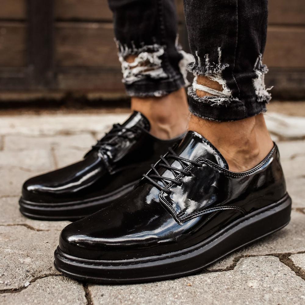 Chekich Мужская обувь Обувь Классические мужские коричневые цвета на шнуровке Костюм из искусственной кожи Белая подошва Модные роскошные кроссовки Высококачественные гибкие CH003