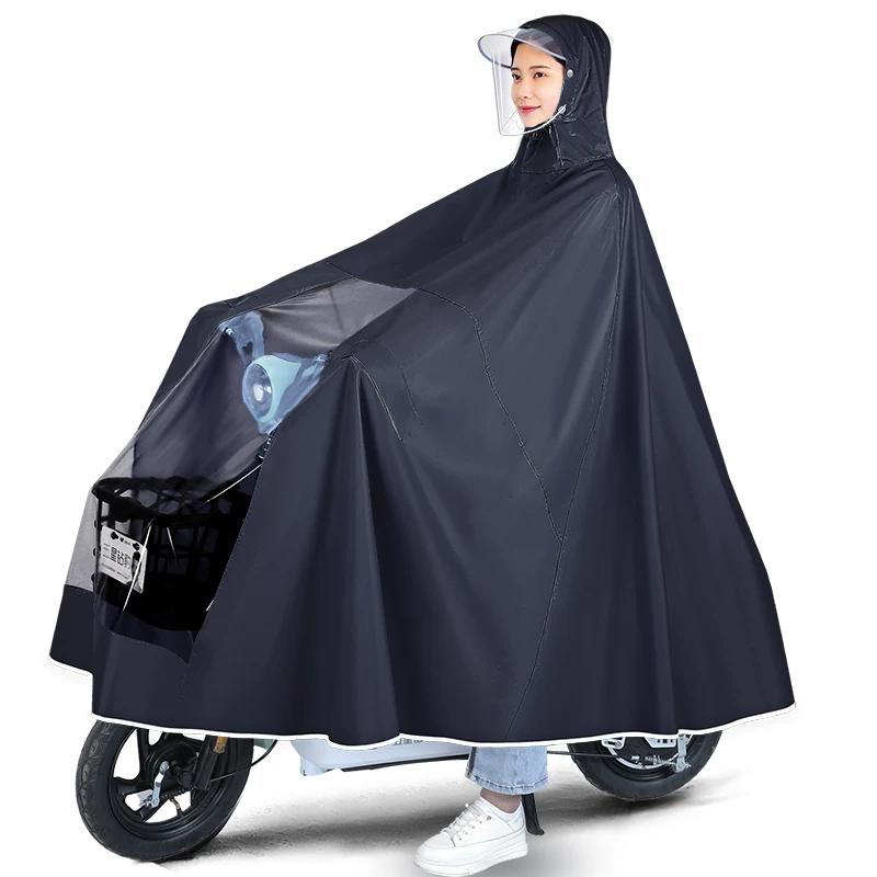 Raincoat for Electric Vehicles, Men's and Women's Models, New Long Version for Electric Bicycles and Motorcycles, Full-Body Storm-Proof Rain Poncho