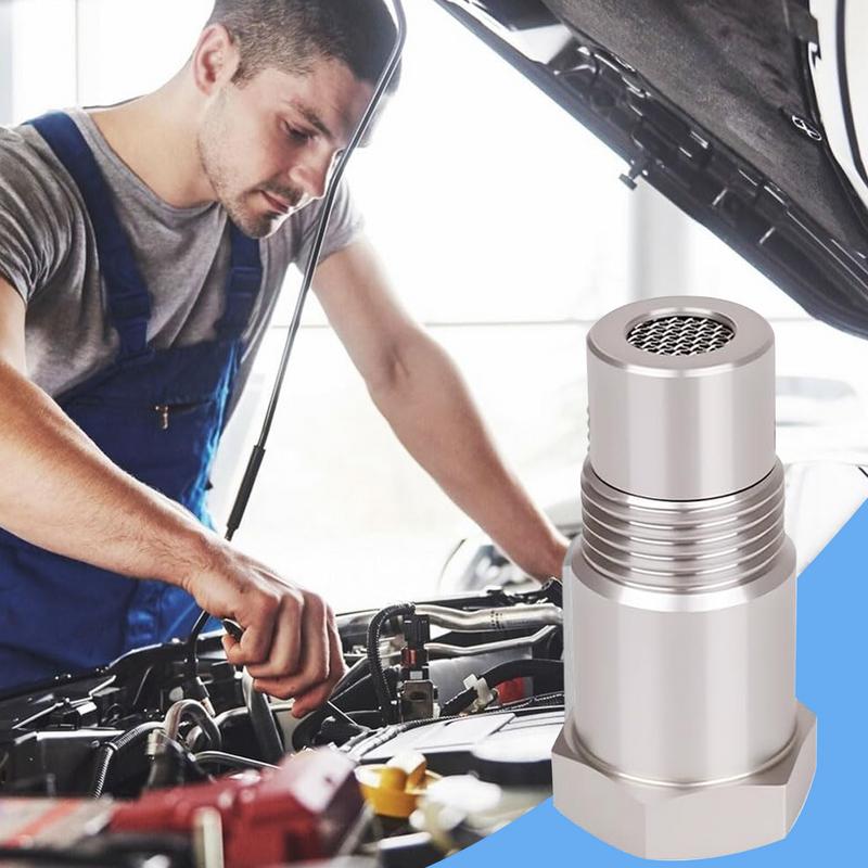 Проставка для датчика кислорода Нержавеющая сталь 2 шт. Адаптер датчика кислорода Автомобильный Запасной Разъем Для обхода двигателя Слив Искрогаситель