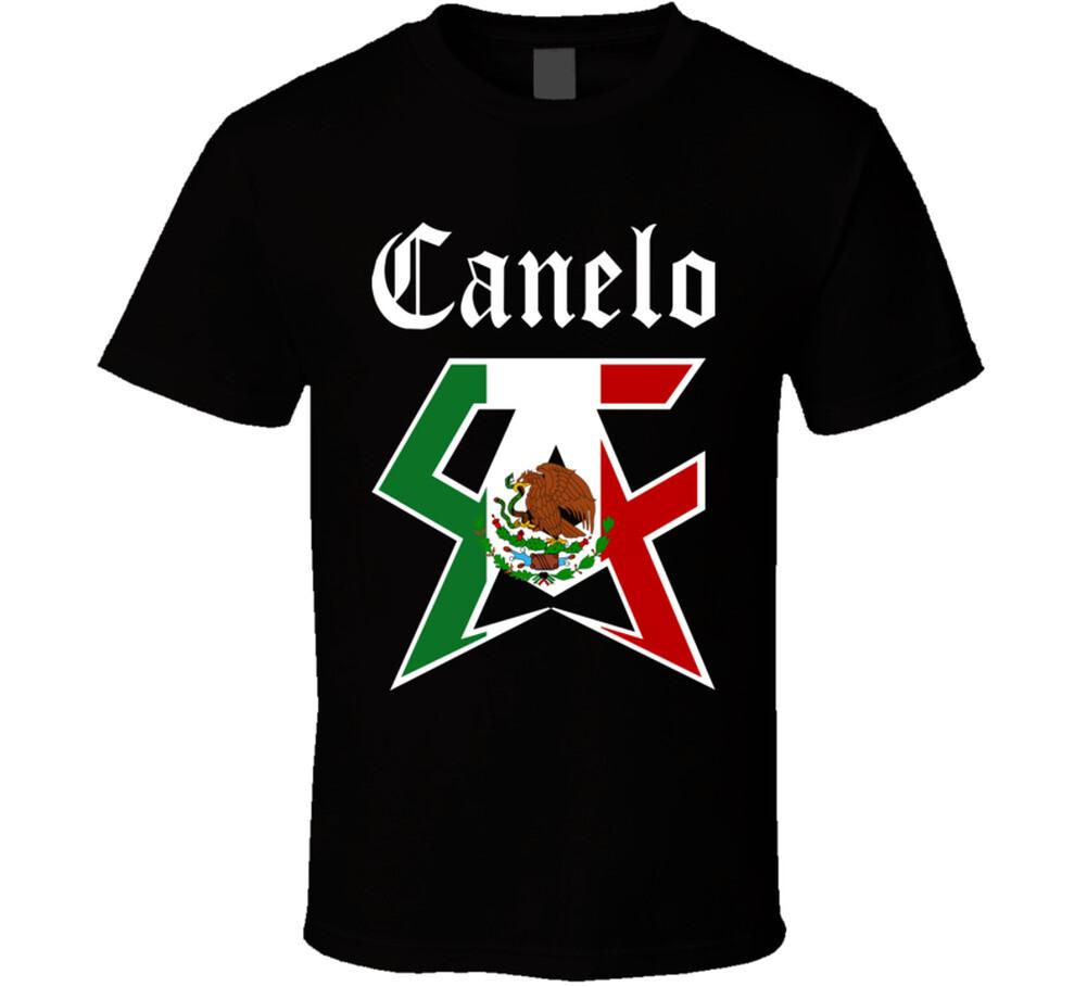 Canelo 1 Logo Color BLACK T Shirt Mens Womens Tees Top