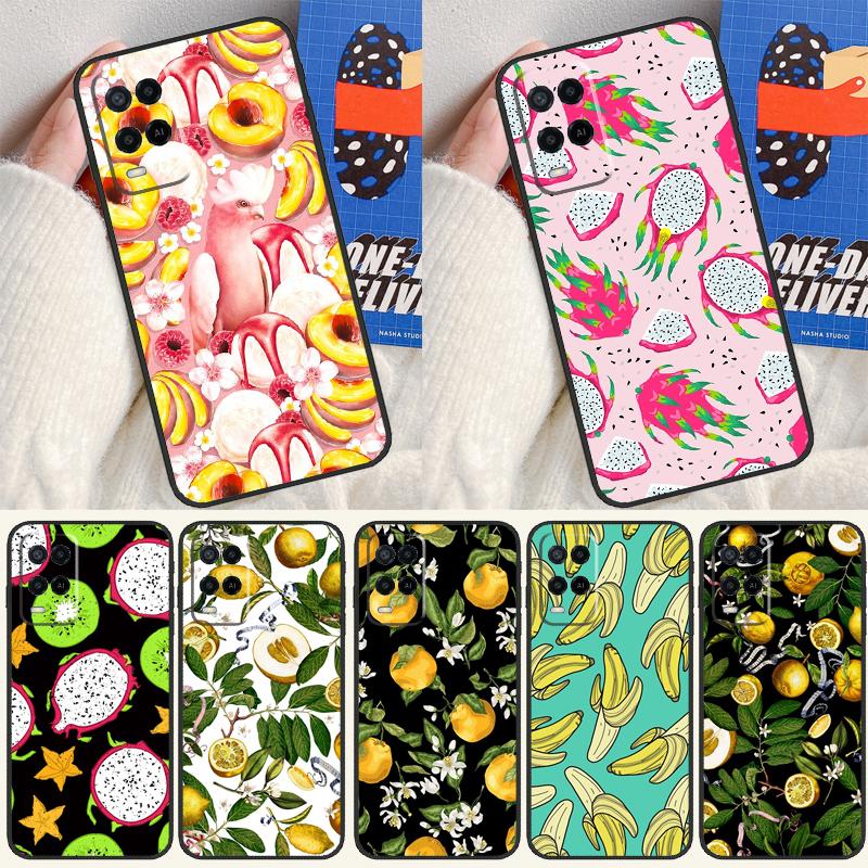 Тропический летний фрукт Лимон Для Oppo A17 A77 A60 A74 A94 A54 A18 A38 A58 A78 A98 A40 A80 A16 A76 A96 A15 A57S Чехол для телефона
