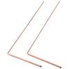 2PCS Treasure Pure Copper Ghost Hunting Equipment 99.9% Copper Dowsing Rods Ghost Hunters Ghost Hunting