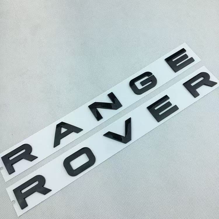 Fit Land Rover Emblem, RANGE ROVER Hood Badge for Evoque, Land Rover Letter Logo Sticker FG4