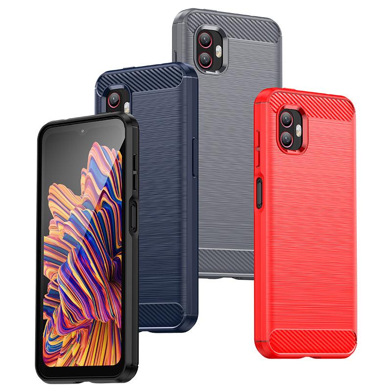 Suitable for Samsung Xcover6Pro phone case Xcover Pro2 protective cover, brushed soft silicone, full protection, anti-drop
