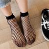 Breathable Women's Summer Mesh Short Socks - Sweat-Absorbent, Stylish Fishing Mesh Design