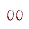 Ретро красные обручи: Серьги в стиле Гонконга на осень/зиму для создания шикарного, подчеркивающего достоинства лица образа