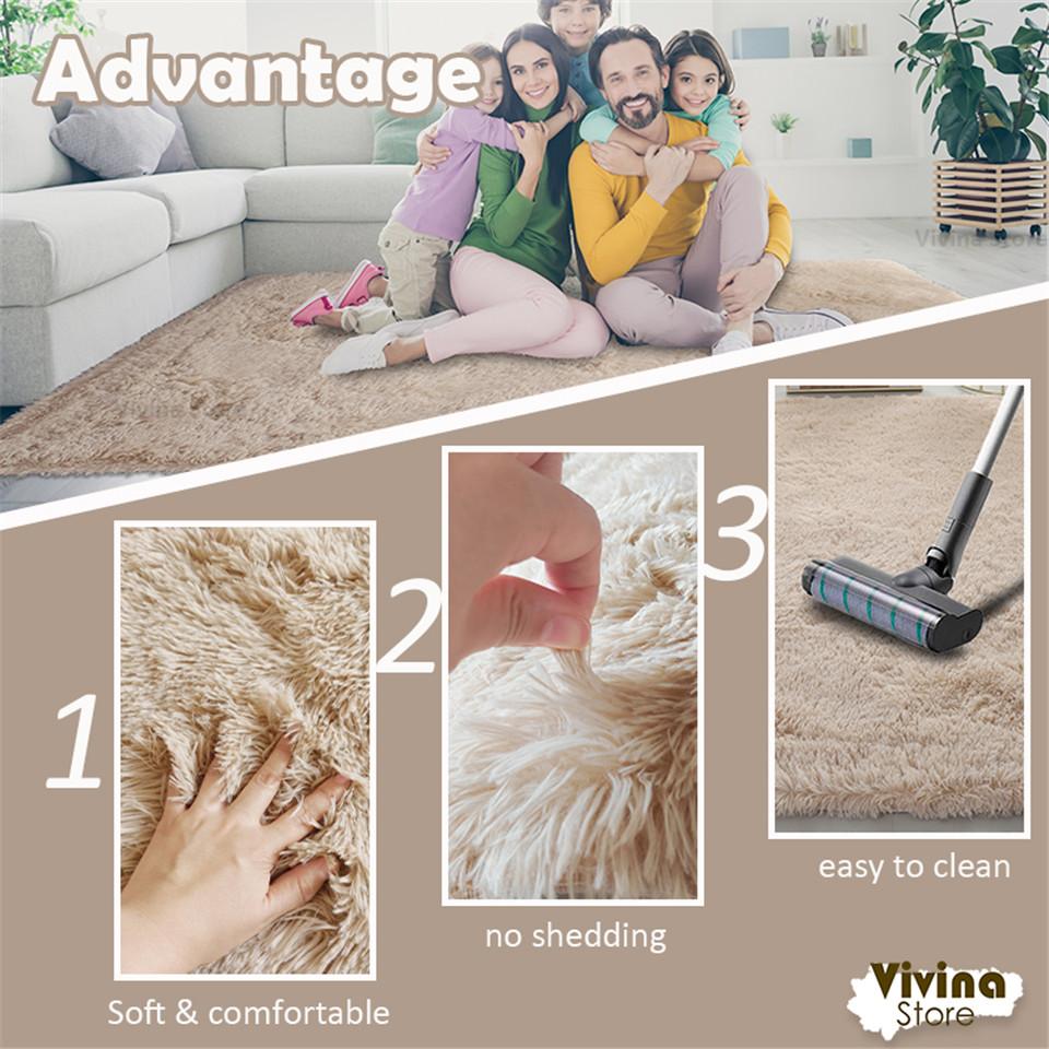 Овальный пушистый ковер, лохматый коврик, прикроватный коврик, милый красочный коврик для гостиной, ковер с длинным ворсом, украшение для дома