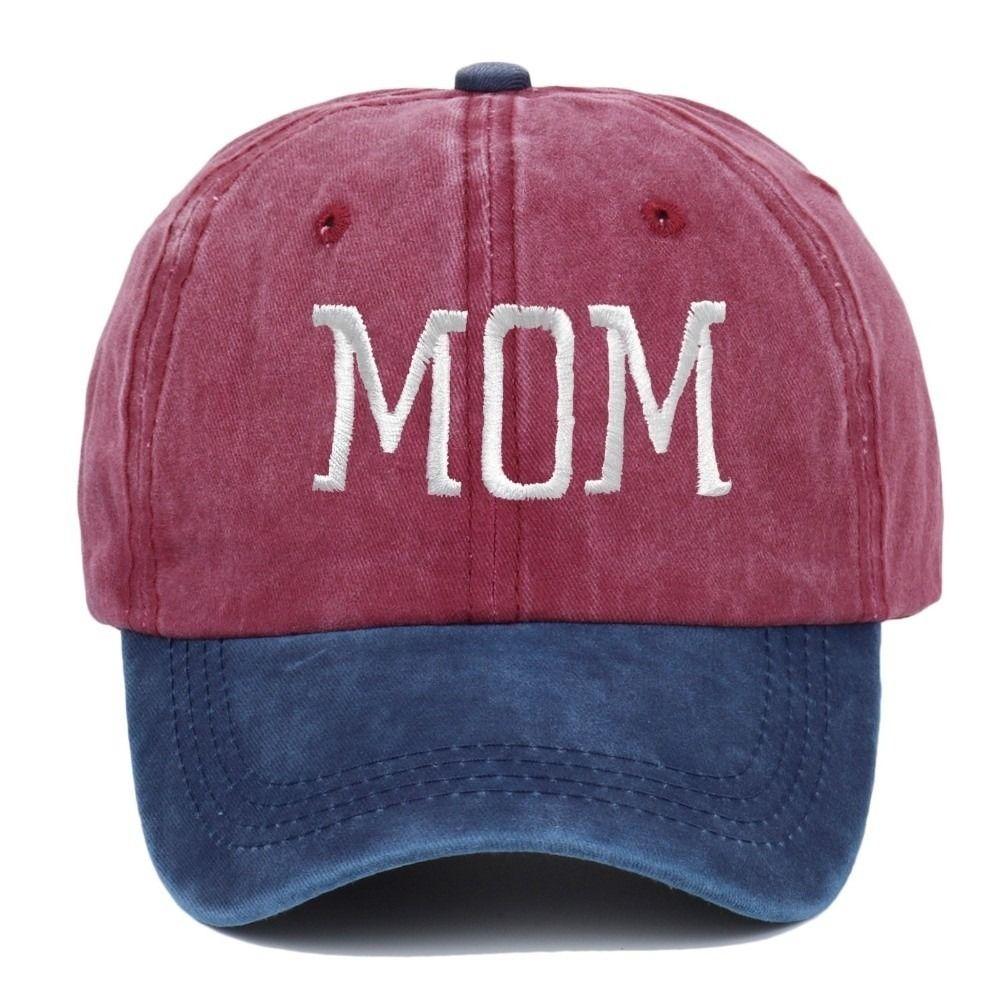 2pcs/set Washed Cotton Couple Mom Dad Baseball Cap Adjustable Sun Hat Vintage Dad Hat For Man Women