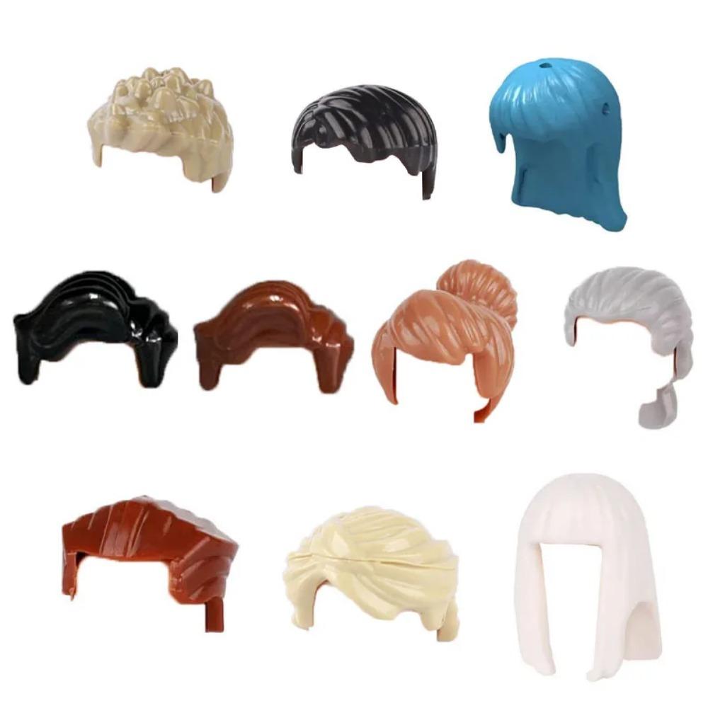 City Building Blocks Body Character Clothing Accessories Helmet Hat Colorful Hair Hairstyle Mini Brick Compatible Toy Gift X040
