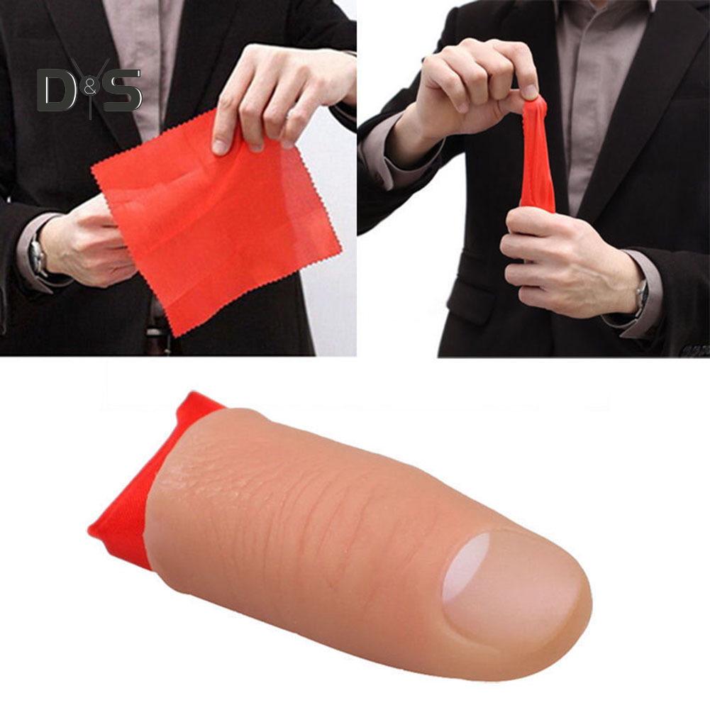 Mom&Me Magic Thumb Tip Trick Rubber Close Up Vanish Appearing Finger Hanky Trick Prop