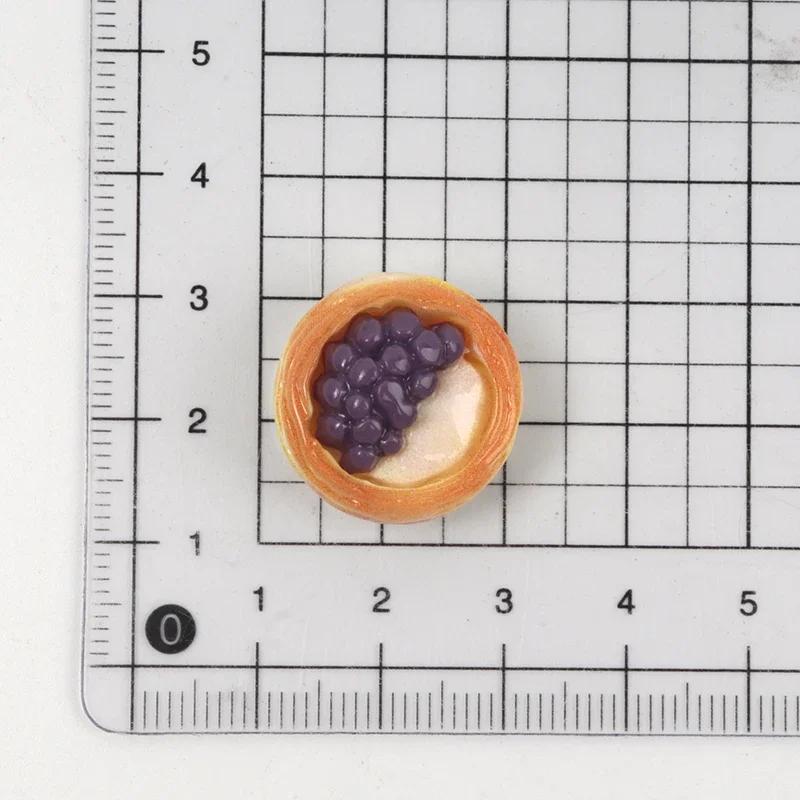 10/100 шт. Смола Фруктовая Яичная Тарт Серия Симуляция Еды DIY Декор для Скрапбукинга Поделки Аксессуары для Кукольного Домика Брелоки Материалы
