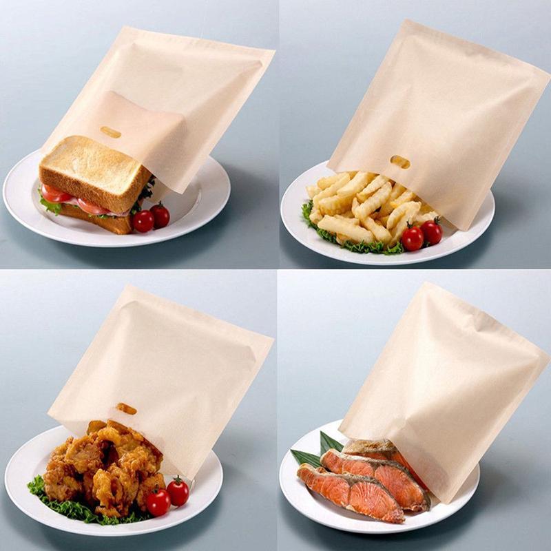 Reusable for Grilled Toaster Bags Bread Bags Sandwiches Non-stick High Quality Home Supplies Baked Toast Cheese Made Easy Jewelry Accessory