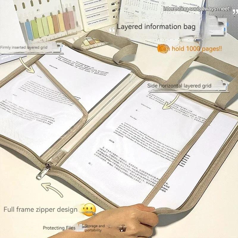 Папки-карманы формата А4, Портативная сумка-органайзер для бумаги, держатель для книг, пенал, сумки для хранения, папка-органайзер для документов