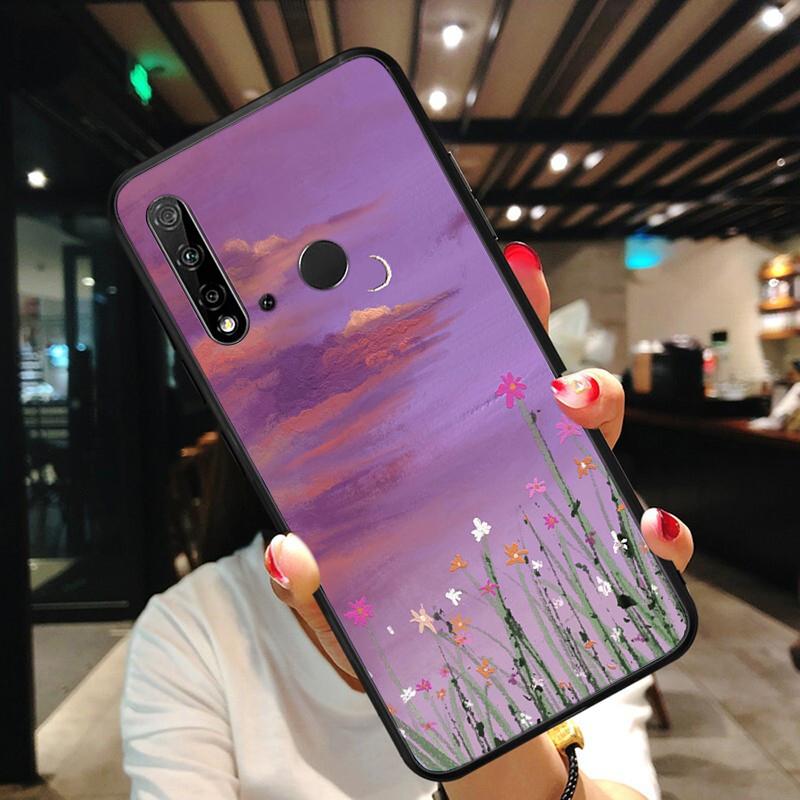 Чехол для телефона с цветочным пейзажем и ручной росписью для Huawei P50 Pro P30 P40 Lite P40Pro P20 lite P10 Plus Mate 20 Pro Mate20 X