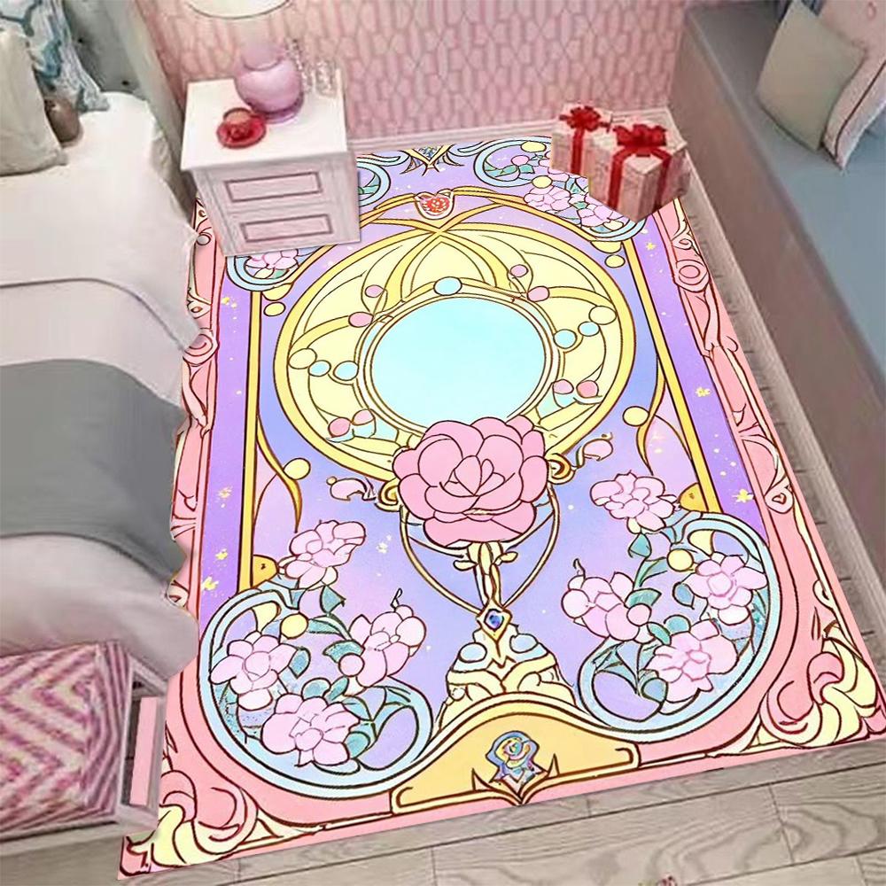 Ковер Card Captor Sakura розовый детский ковер для девочек для дома гостиной детский ковер ковер для спальни дивана придверный коврик напольные коврики