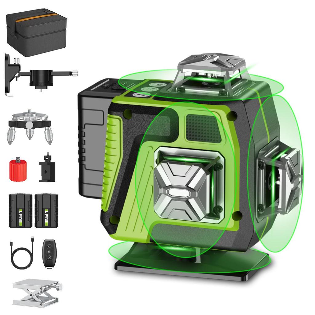 LFINE4D16 3D12 Green Light Laser Level Projector