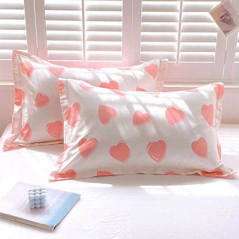 Пара хлопковых наволочек из саржи 48*74см на все времена года