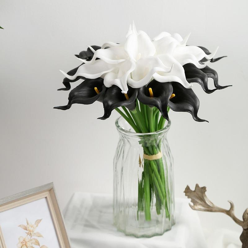 10 шт., настоящие сенсорные Каллы, искусственные цветы, букет Каллы для свадьбы, свадебный домашний цветок, украшение