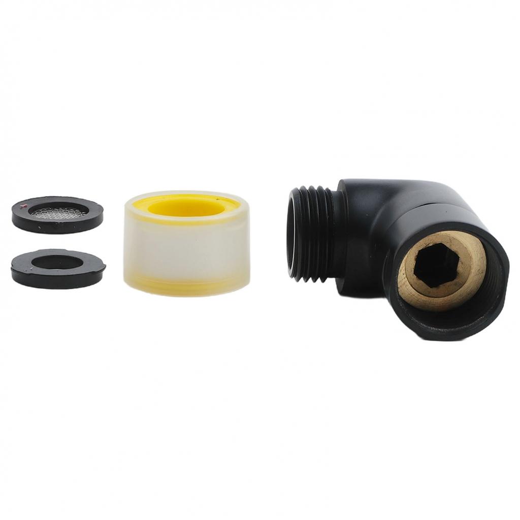 Черный душевой фитинг G1/2 Душевой соединитель Душевой отвод Устойчивый к протечкам