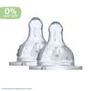 Dodie tétine initiation+ col large 3 vitesses silicone 2 tétines