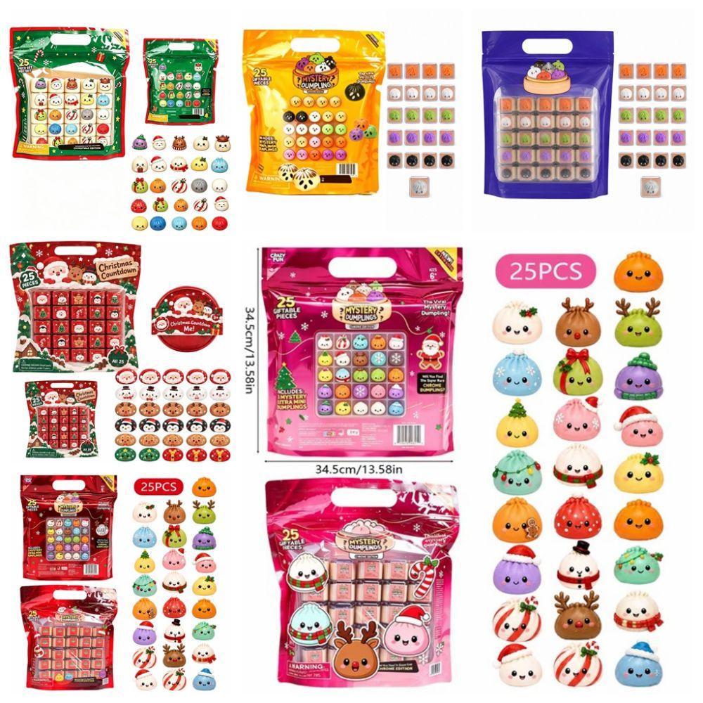 Halloween Mini Dumplings Squishy Christmas Fidget Sensory Toy Squishy Crystal Bun Kids Toy