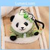 Panda Wear Sweater Plush Toy Cartoon Stuffed Animal Keychain Decoration Bag