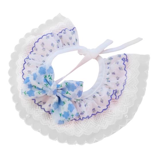 Нагрудник для домашних животных, кружевная отделка, приятна для кожи, тонкая текстура, износостойкая, не вызывает раздражения, легко носить.