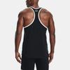 Under Armour Майка-топ с логотипом Project Letter Print Loose Training с круглым вырезом, влагоотводящая, мужская, черная 1361724-001