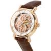 Ingersoll Автоматические мужские часы The Herald с кожаным ремешком из розового золота и скелетонизированным циферблатом I00401B