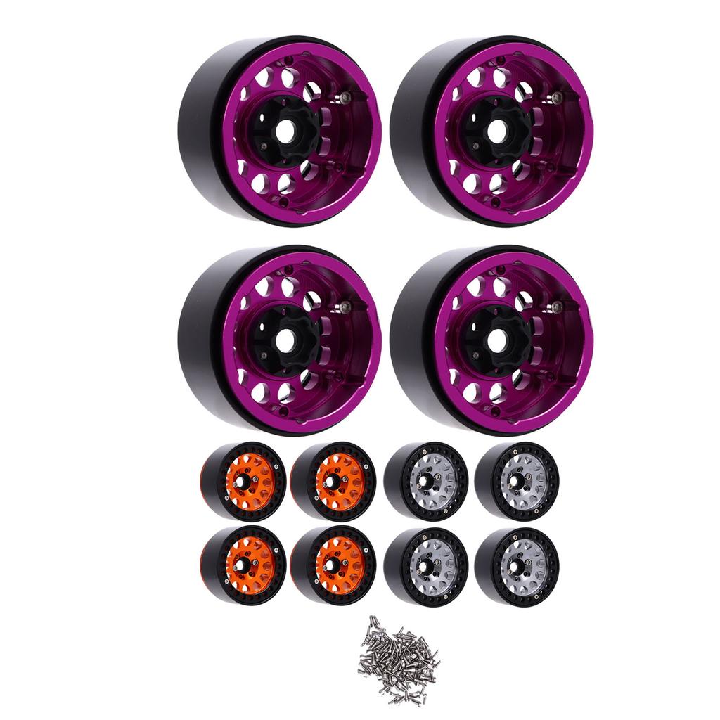 4pcs 1.9 Inch RC Wheel Hub RC Accessories Aluminum Alloy Wheel Hub for 1/10 RC Crawler Car