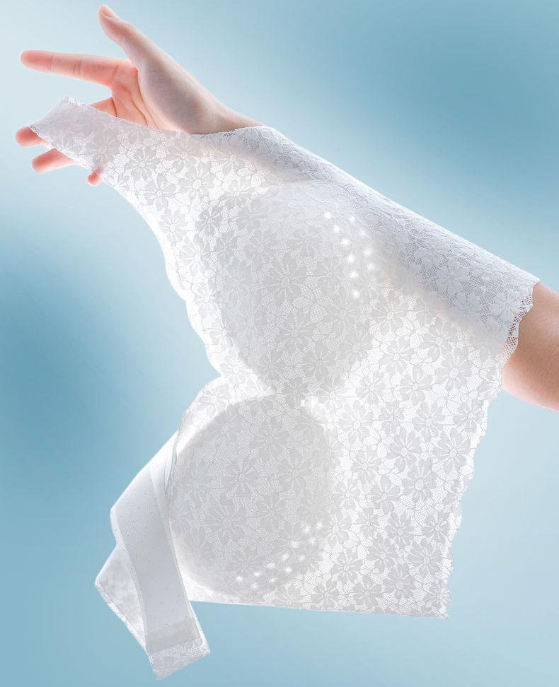 Женский удлиненный бюстгальтер-минимайзер размера плюс, беспроводной летний тонкий бюстгальтер, красивое нижнее белье сзади, собранный топ без косточек пуш-ап