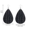 Fashion Teardrop Soft Faux Leather Earrings For Women Lightweight Drop Earings Jewelry Antique Dangle Earrings Gifts Wholesale KTJ