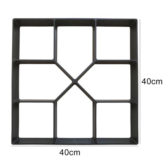 40 см x 40 см цементный кирпич бетоноукладчик DIY пластиковый дорожный чайник квадратная форма для мощения