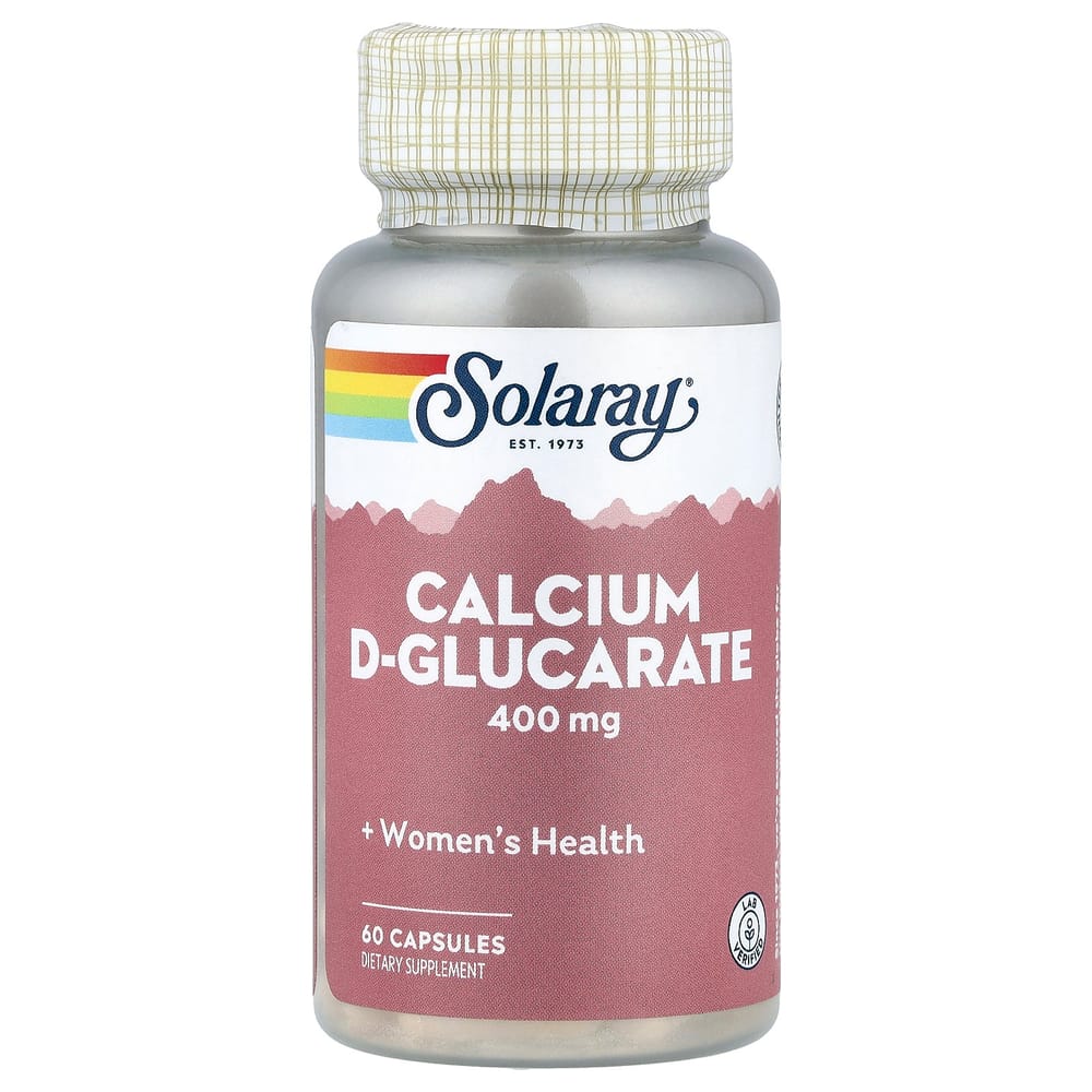 Solaray Calcium D-Glucarate 400mg, 60 Capsules (200mg per Capsule)