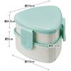 Skater Triangular Onigiri Lunch Box 2 Tiers 500ml with Fork Green Made In Japan ONWT1-A
