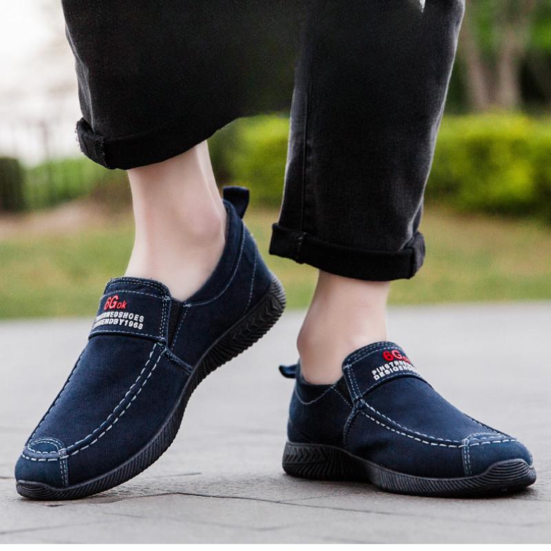 Модные мужские парусиновые туфли, повседневная обувь без застежек, мужская обувь на лето 2024 года, новые мокасины для вождения на открытом воздухе, модные винтажные лоферы для мужчин