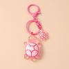 Cute Resin Simulated Tortoise Keychain Cartoon Animal Key Ring Pendant for Women Girl Handbag Decor DIY Kid's Jewelry Gift