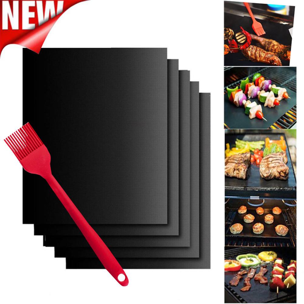 10PCS Non-Stick BBQ Magic Grill Mat Perfect for Baking On Gas Heat Resistant